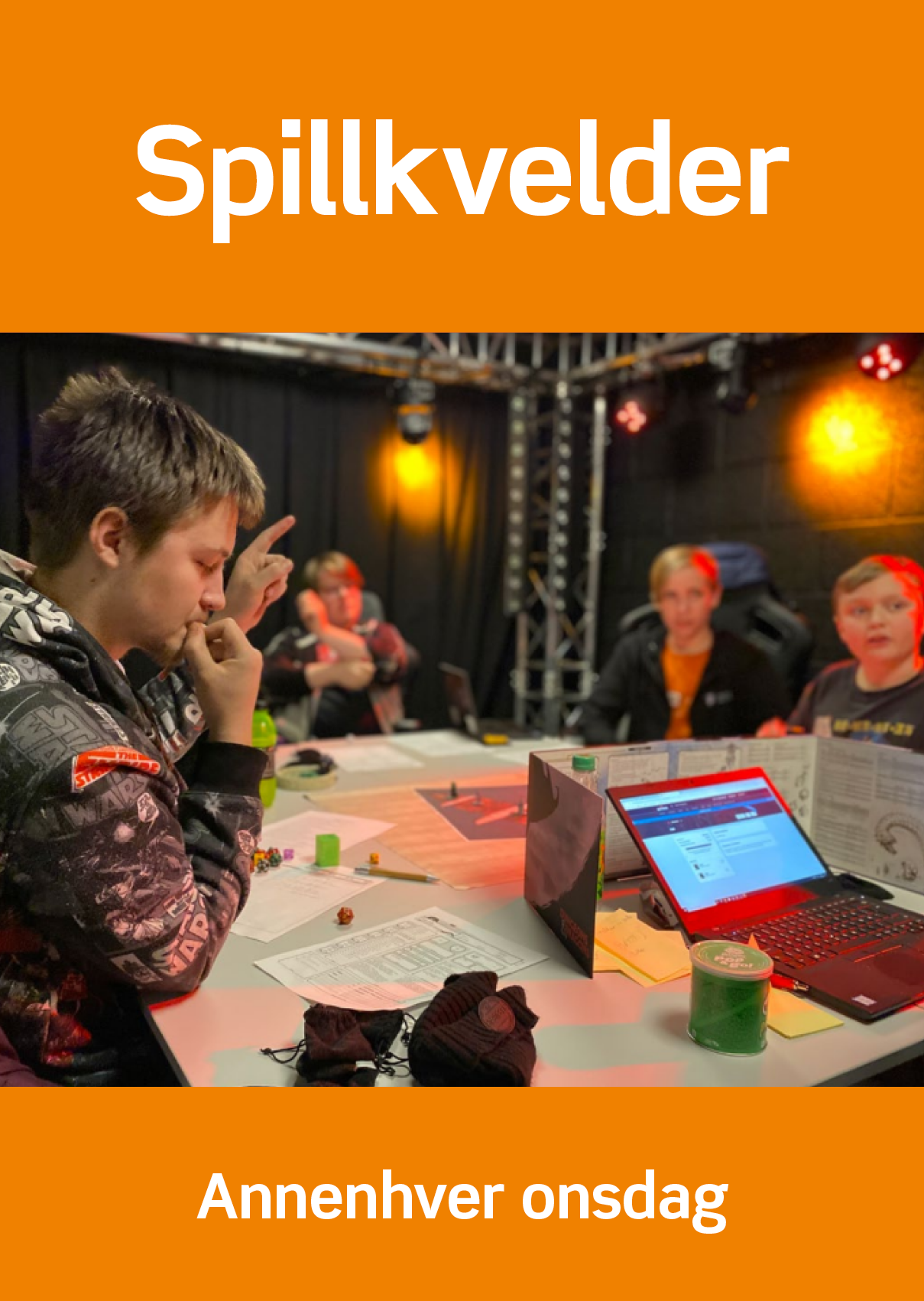 Webplakat Spillkvelder DD